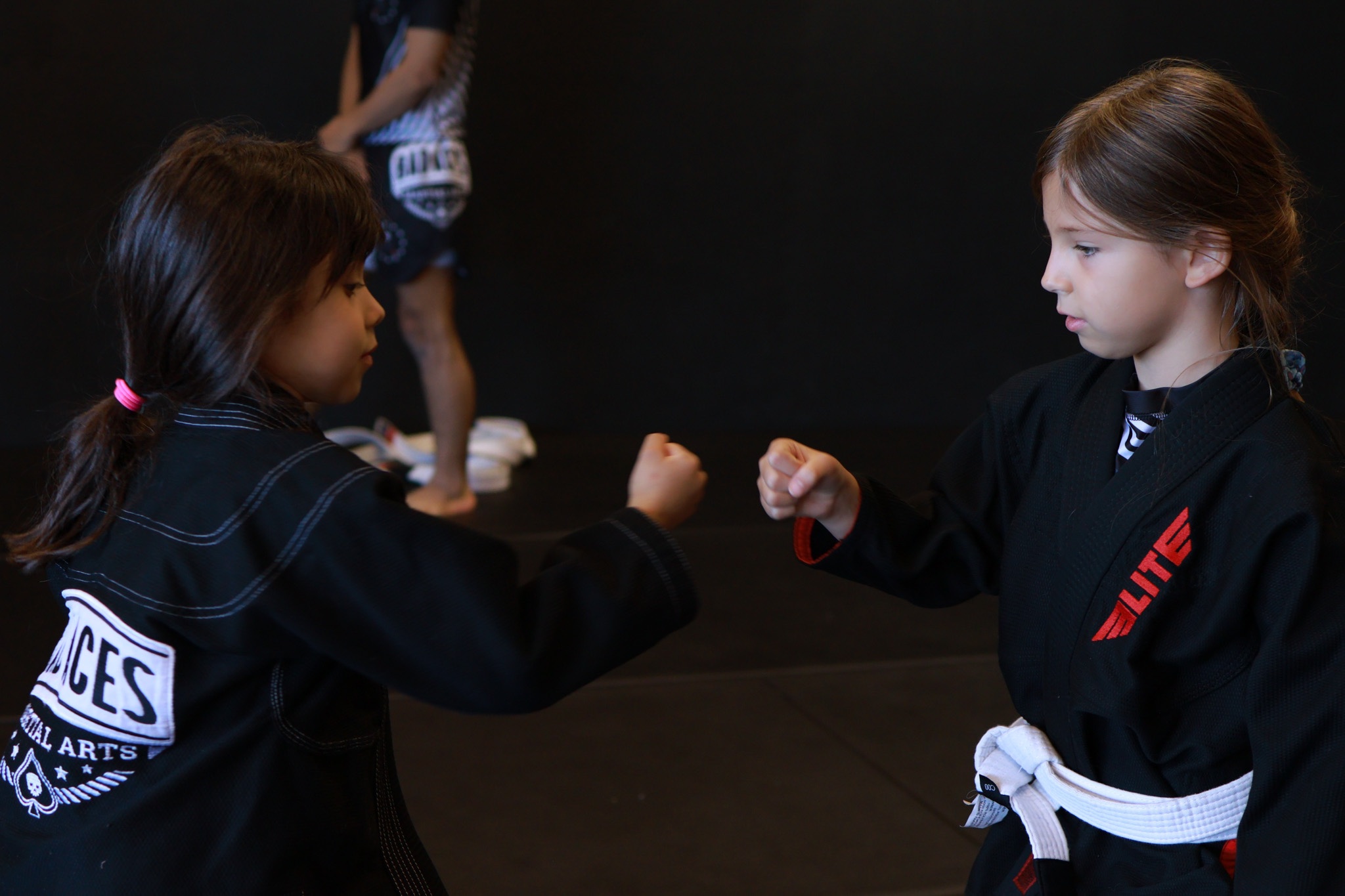 BJJ training in action